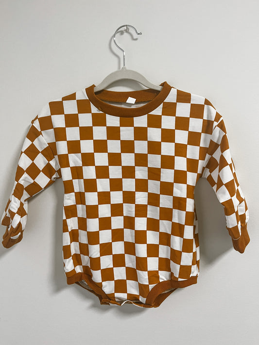 The Fall Checkerboard Infant Romper